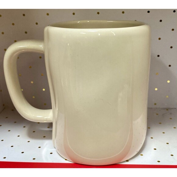 Rae Dunn CACKLE WITH DELIGHT White Coffee Mug Double Sided Witch Hat Halloween - Picture 9 of 10